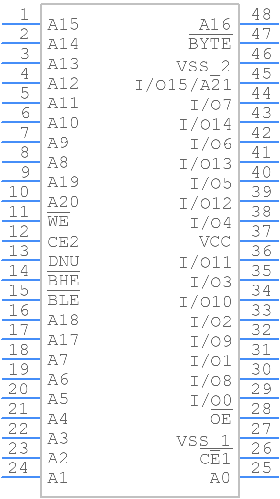 CY62177EV30LL-55ZXI - Infineon - PCB symbol