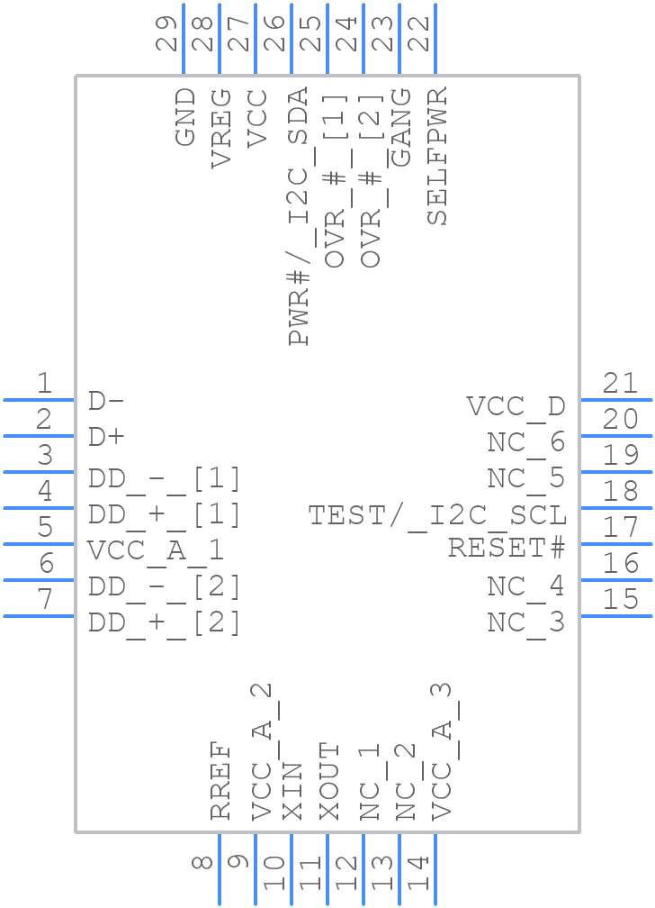 CY7C65634-28LTXC - Infineon - PCB symbol