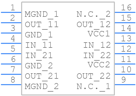 BA6845FS - ROHM Semiconductor - PCB symbol