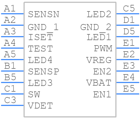 BD6066GU-E2 - ROHM Semiconductor - PCB symbol
