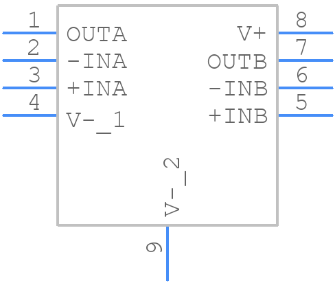 LTC6229IMS8E#TRPBF - Analog Devices - PCB symbol