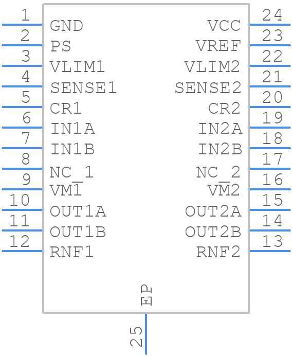 BD6380EFV-E2 - ROHM Semiconductor - PCB symbol