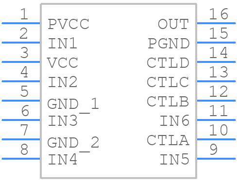 BH76360FV-E2 - ROHM Semiconductor - PCB symbol