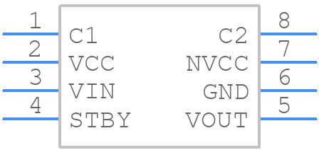 BH76816FVM-TR - ROHM Semiconductor - PCB symbol
