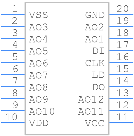 BU2501FV-E2 - ROHM Semiconductor - PCB symbol