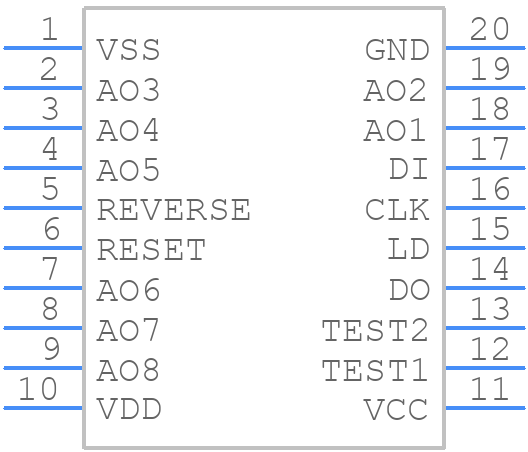 BU2506FV-E2 - ROHM Semiconductor - PCB symbol