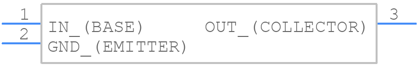 DTC115EUAT106 - ROHM Semiconductor - PCB symbol