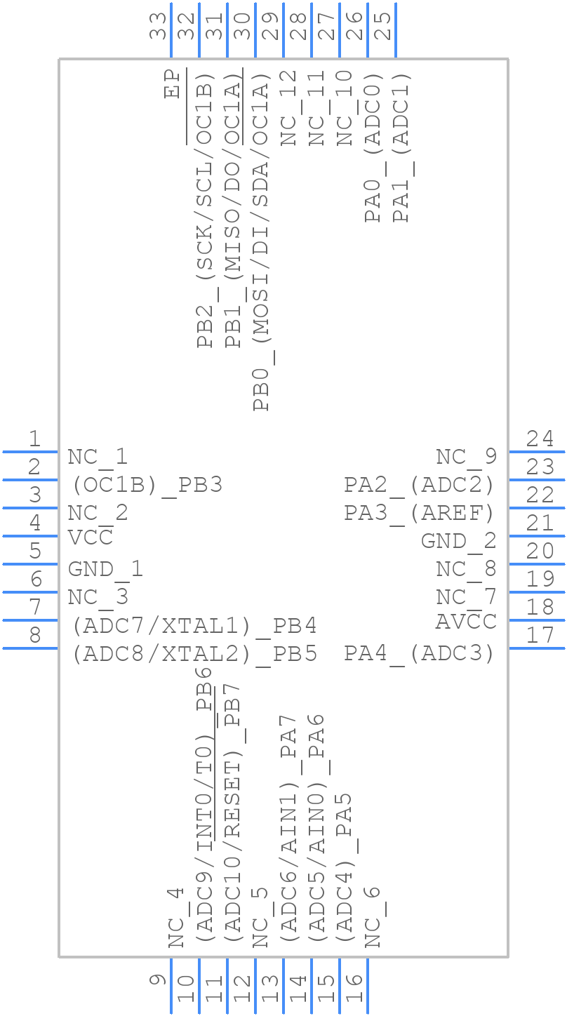 ATTINY26L-8MU - Microchip - PCB symbol