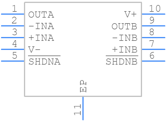 LTC6229HDD#PBF - Analog Devices - PCB symbol