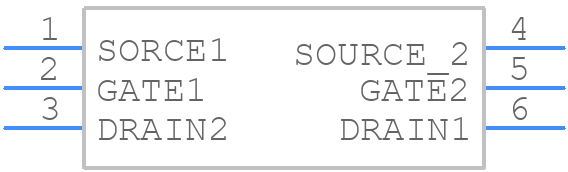 SSM6P54TU(TE85L,F) - Toshiba - PCB symbol