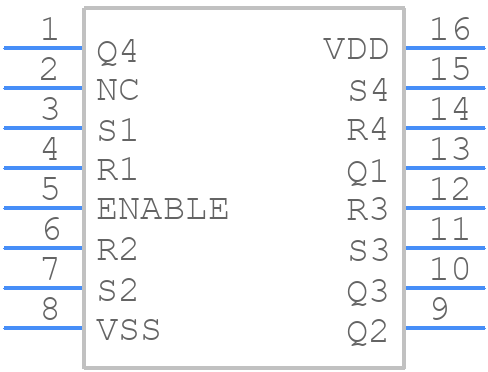 TC4044BF(N,F) - Toshiba - PCB symbol