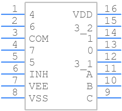 TC4051BFT(N) - Toshiba - PCB symbol