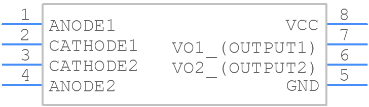 TLP2160(F) - Toshiba - PCB symbol