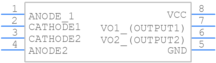 TLP2166A(F) - Toshiba - PCB symbol