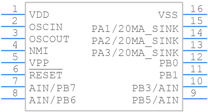 ST62T03CM6 - STMicroelectronics - PCB symbol