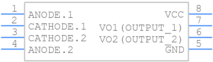 TLP2531(TP1,F) - Toshiba - PCB symbol