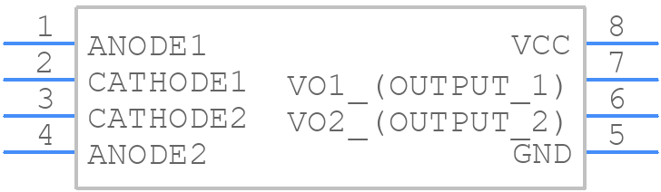 TLP2662 - Toshiba - PCB symbol