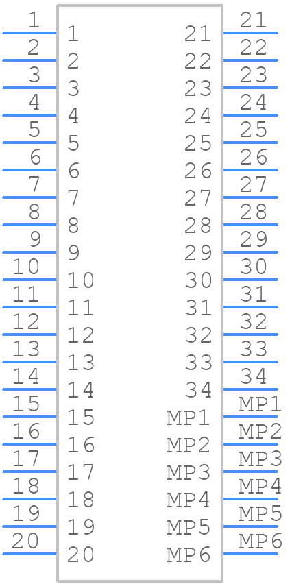 505070-3442 - Molex - PCB symbol