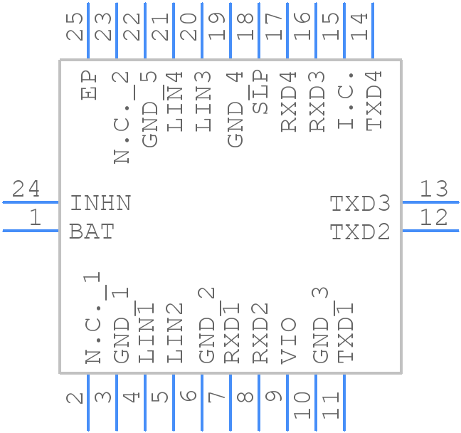 TJA1124BHG/0Z - NXP - PCB symbol