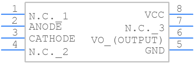 TLP2958 - Toshiba - PCB symbol