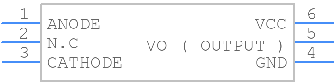 TLP700(D4,F) - Toshiba - PCB symbol