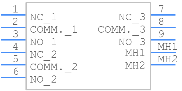 34BW3P12B4M7QT - Grayhill - PCB symbol