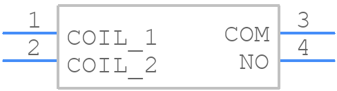 HF2100-1A-12DE(257) - Hongfa - PCB symbol