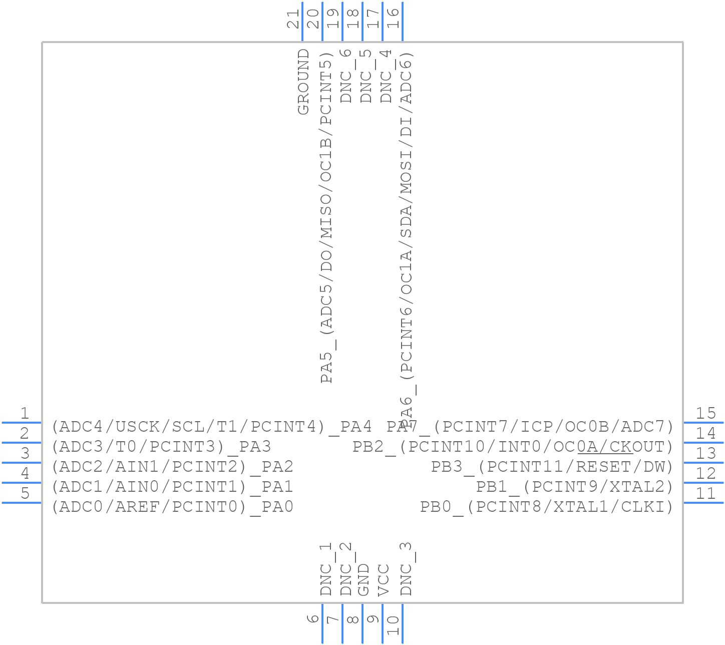 ATTINY24V-10MU - Microchip - PCB symbol