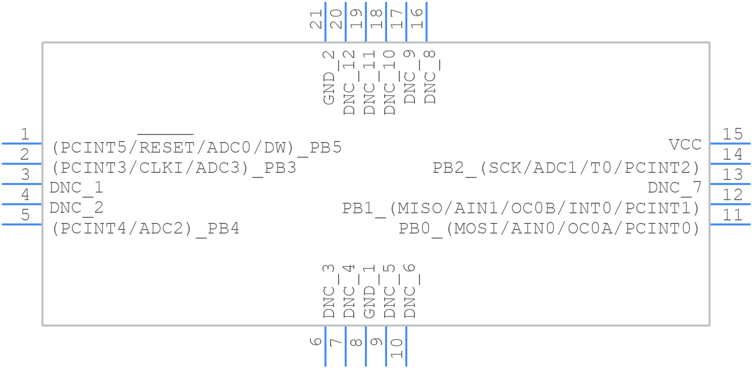 ATTINY13A-MU - Microchip - PCB symbol