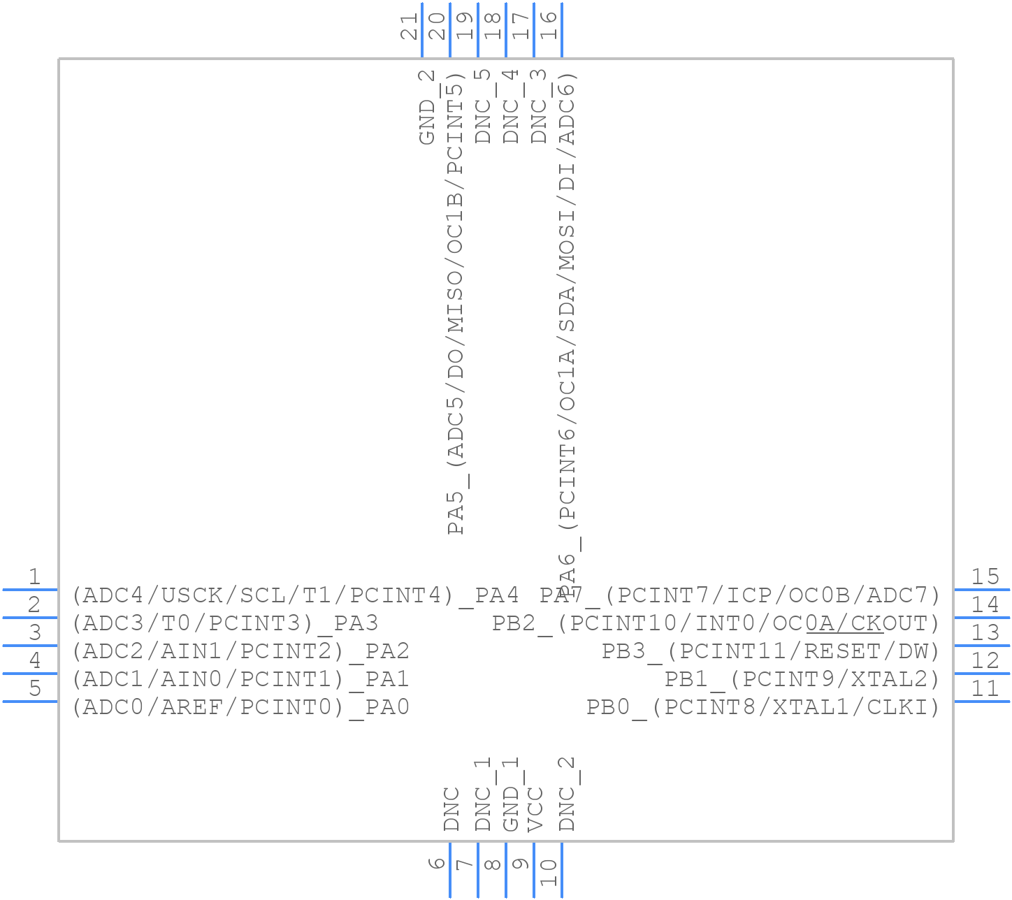 ATTINY24A-MU - Microchip - PCB symbol