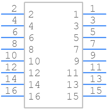 TLE-108-01-G-DV - SAMTEC - PCB symbol