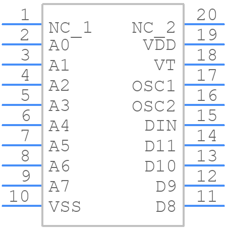 HT12D-20SOP - Holtek - PCB symbol
