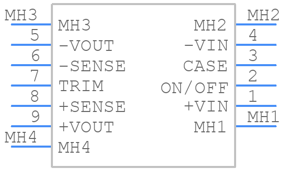 CHB50W-48S05 - Cincon - PCB symbol