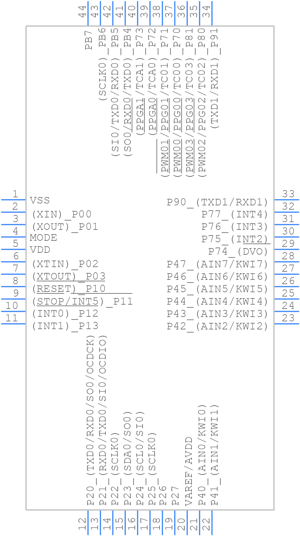 TMP89FM42UG(C,JZ) - Toshiba - PCB symbol
