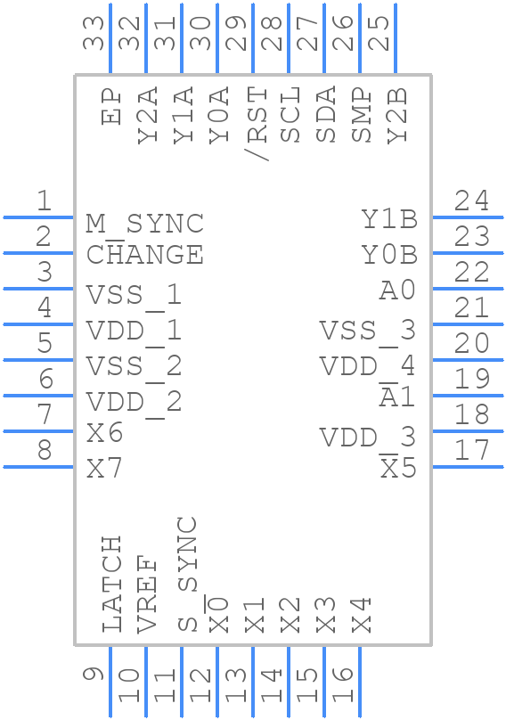 QT60160-ISG - Microchip - PCB symbol
