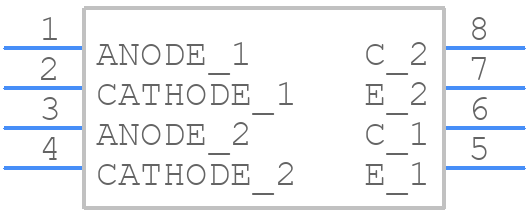 ISP825X - Isocom - PCB symbol