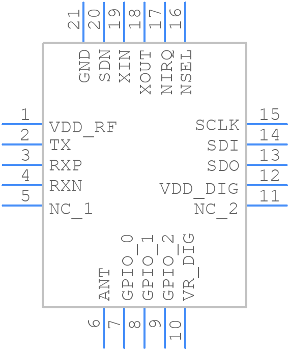 Si4431-B1-FM - Silicon Labs - PCB symbol