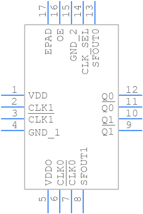 Si53307-B-GMR - Silicon Labs - PCB symbol