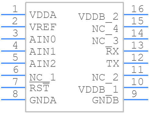 Si8900B-A01-GS - Silicon Labs - PCB symbol