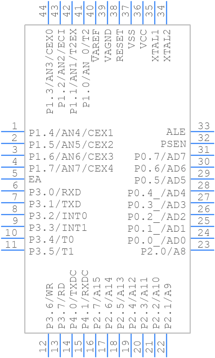 AT89C51CC03UA-RLTUM - Microchip - PCB symbol