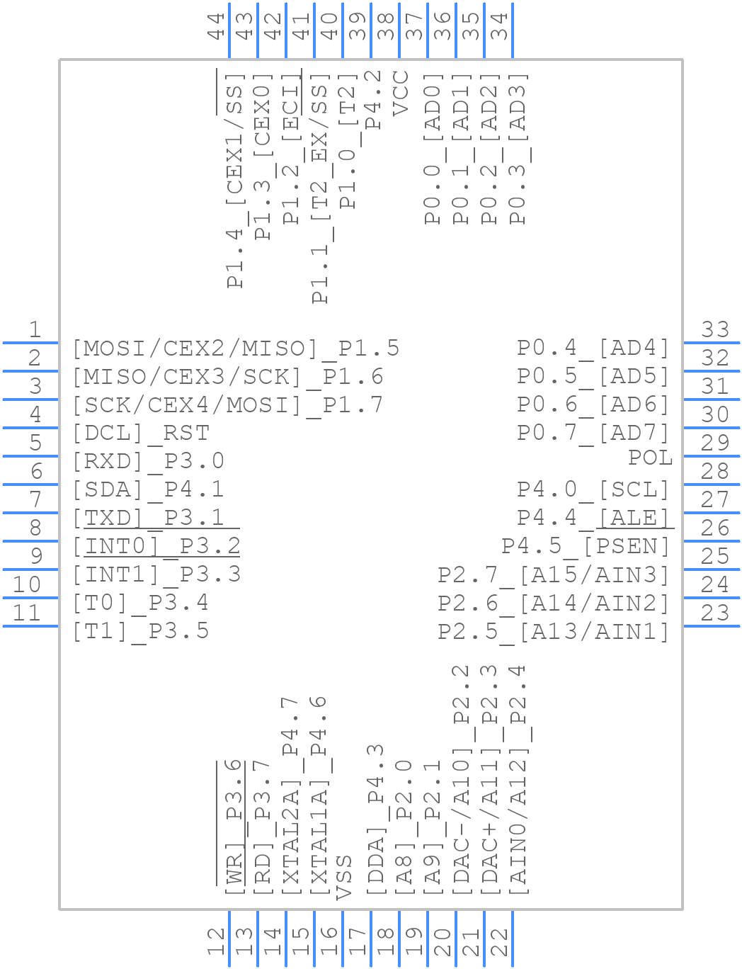AT89C51ED2-RLTUM - Microchip - PCB symbol