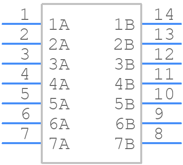 A6S7102H - OMRON Electronics - PCB symbol