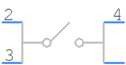 B3W-4005 - OMRON Electronics - PCB symbol