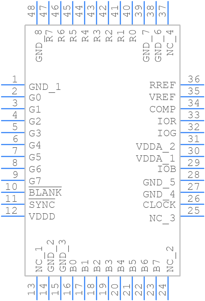 CDK3404ATQ48 - EXAR - PCB symbol