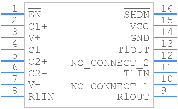 SP3220EBCY-L - EXAR - PCB symbol