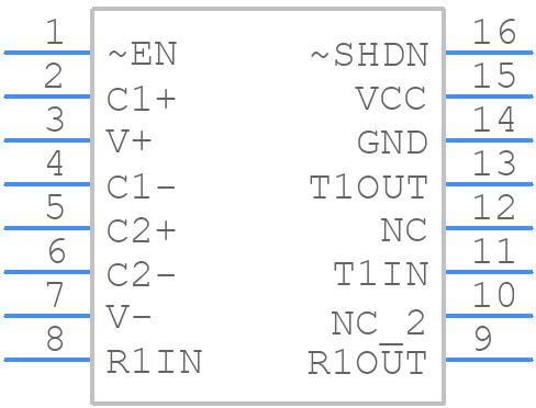 SP3220ECA-L - EXAR - PCB symbol