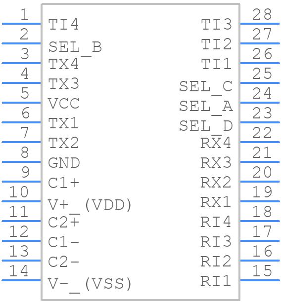 SP331CT-L - EXAR - PCB symbol