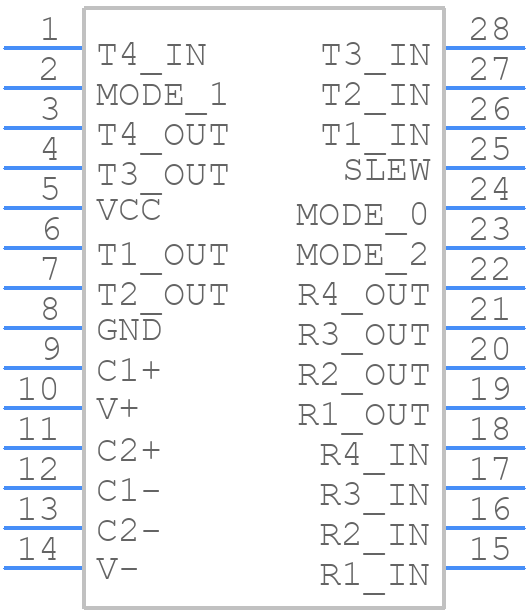 SP336ECY-L - EXAR - PCB symbol