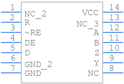 SP491CN-L - EXAR - PCB symbol