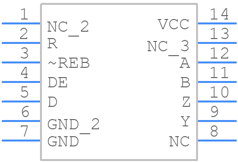 SP491ECN-L - EXAR - PCB symbol